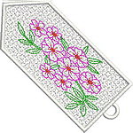Colorful Flower Bookmark 07