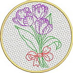 Colorful Flower Coasters 08
