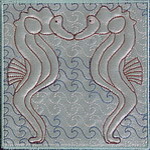 Aqua Marine Quiltblock 03