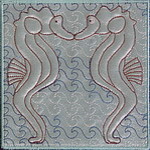 Aqua Marine Quiltblock 03