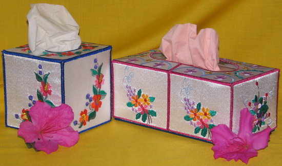 Floral Tissue Box Covers