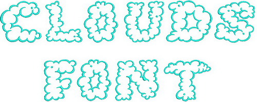 Clouds Font