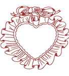 Redwork Valentine Sweetheart 02