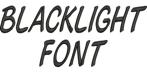 Blacklight Font