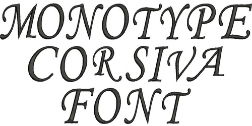 Monotype Corsiva Font