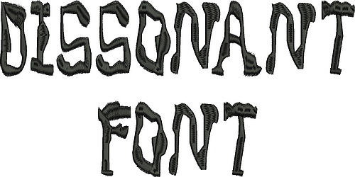 Dissonant Font