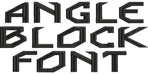 Angle Block Font