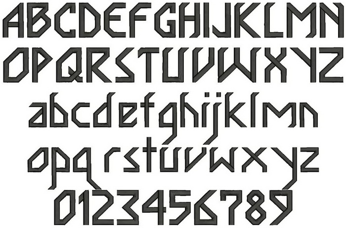 Angle Block Font