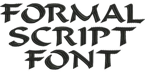 Formal Script Font