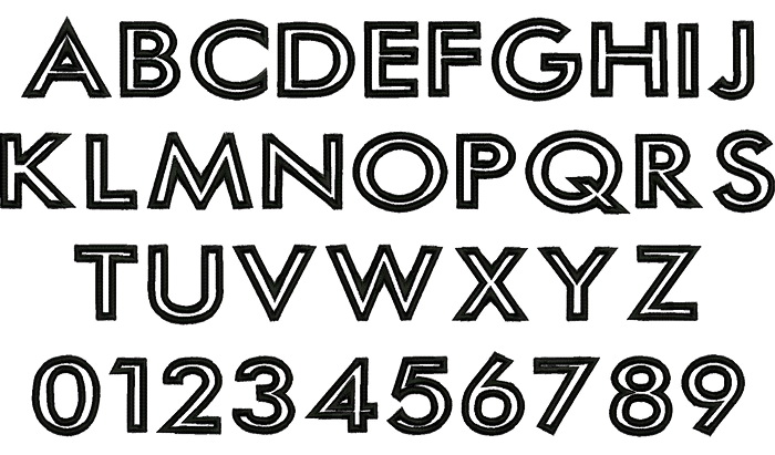Futura Outline Font
