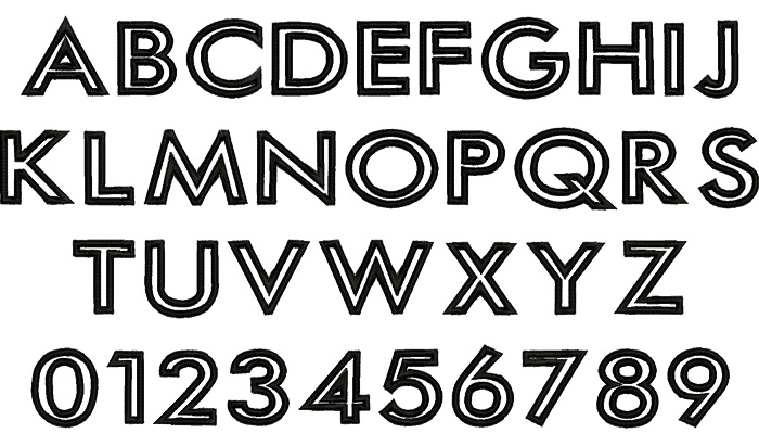 Futura Outline Font