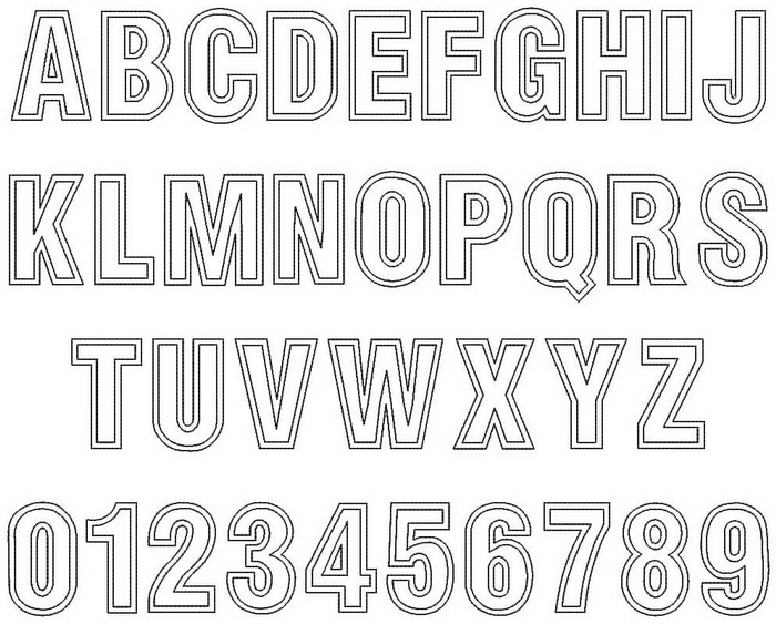 Swiss Outline Font