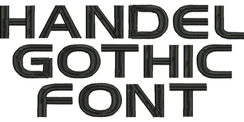 Handel Gothic Font