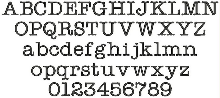 Typewriter Font