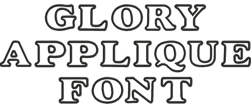 Glory Applique Font