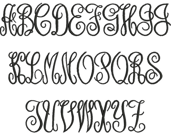 Fancy Monogram Font