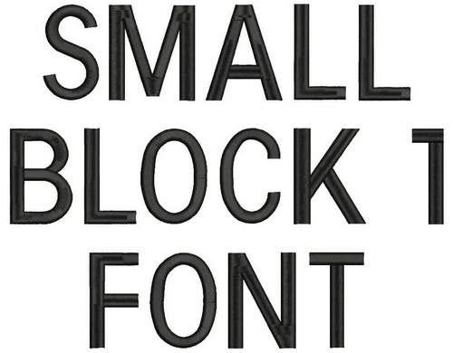 Small Block 1 Font