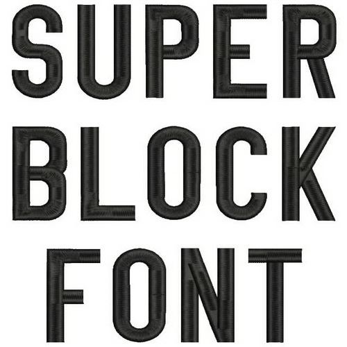 Super Block Font