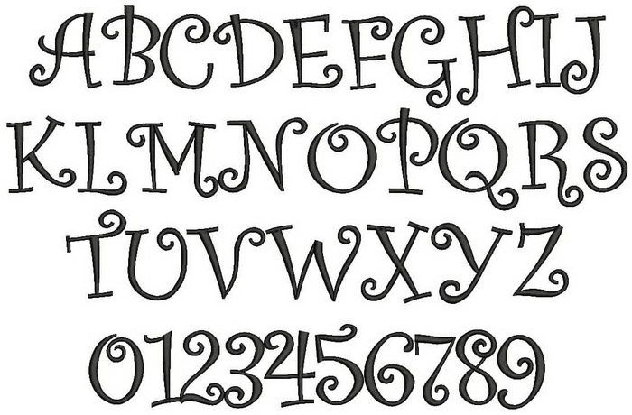 Curly Font