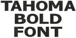 Tahoma Bold Font