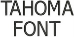 Tahoma Font