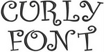 Curly Font