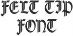 Felt Tip Font