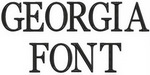 Georgia Font