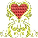 Red and Gold Hearts