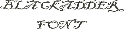 Blackadder Font