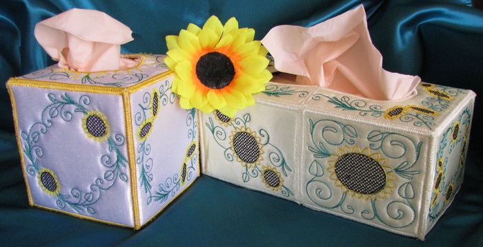 Sunflower Tissue Box Covers