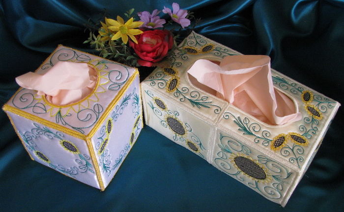 Sunflower Tissue Box Covers