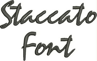 Staccato Font