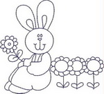 Bluework Easter Bunny