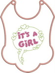 Its a Girl Baby Bibs