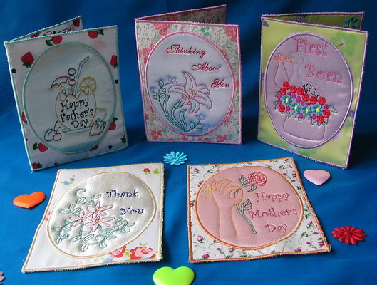 Trapunto Mixed Greeting Cards